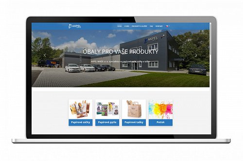 Vytvoření webových stránek pro prodejce papírových obalů Frýdlant