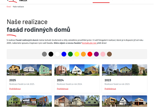 Vytvoření moderního webu s přehledem referencí pro zateplovací firmu - Frýdek-Místek