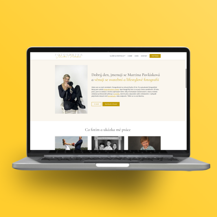 Vytvoření webové prezentace pro svatební fotografku - Frýdek-Místek