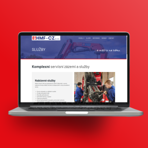 Tvorba webové prezentace pro dodavatele jeřábů HMF Cranes - Ostrava