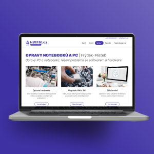 Vytvoření webu pro servis výpočetní techniky - Frýdek-Místek