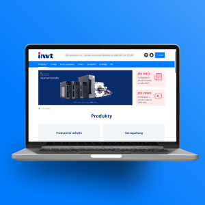Vytvoření webu a B2B e-shopu pro distributora průmyslové automatizace INVT