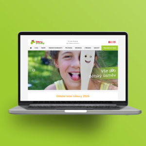 Tvorba webových stránek pro letní dětské tábory včetně rozdělení dětí do workshopů a chatek